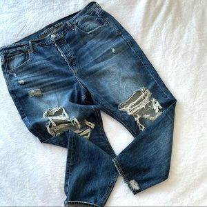 New AEO 90’s slim BF jeans sz 20 distressed